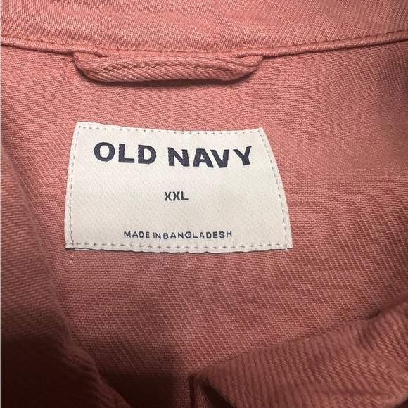 OLD NAVY Dusty Pink Cotton Oversized Barn Coat Size XXL - Picture 6 of 6